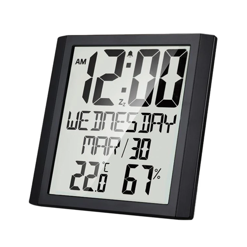 Digital Clock Family Temp Humidity Gauge Calendar Reminders Max/Min Records