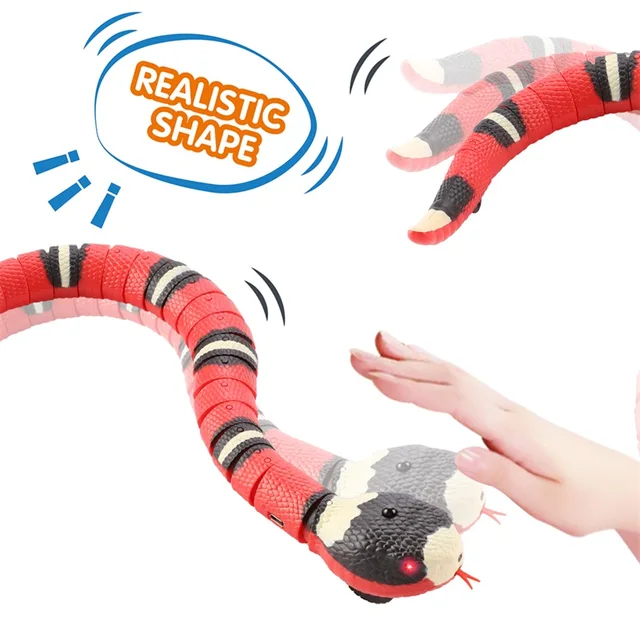 Electric Induction Snake Toy Cat Toy Animal Trick Terrifying Mischief Kids Toys Funny Novelty Gift 2