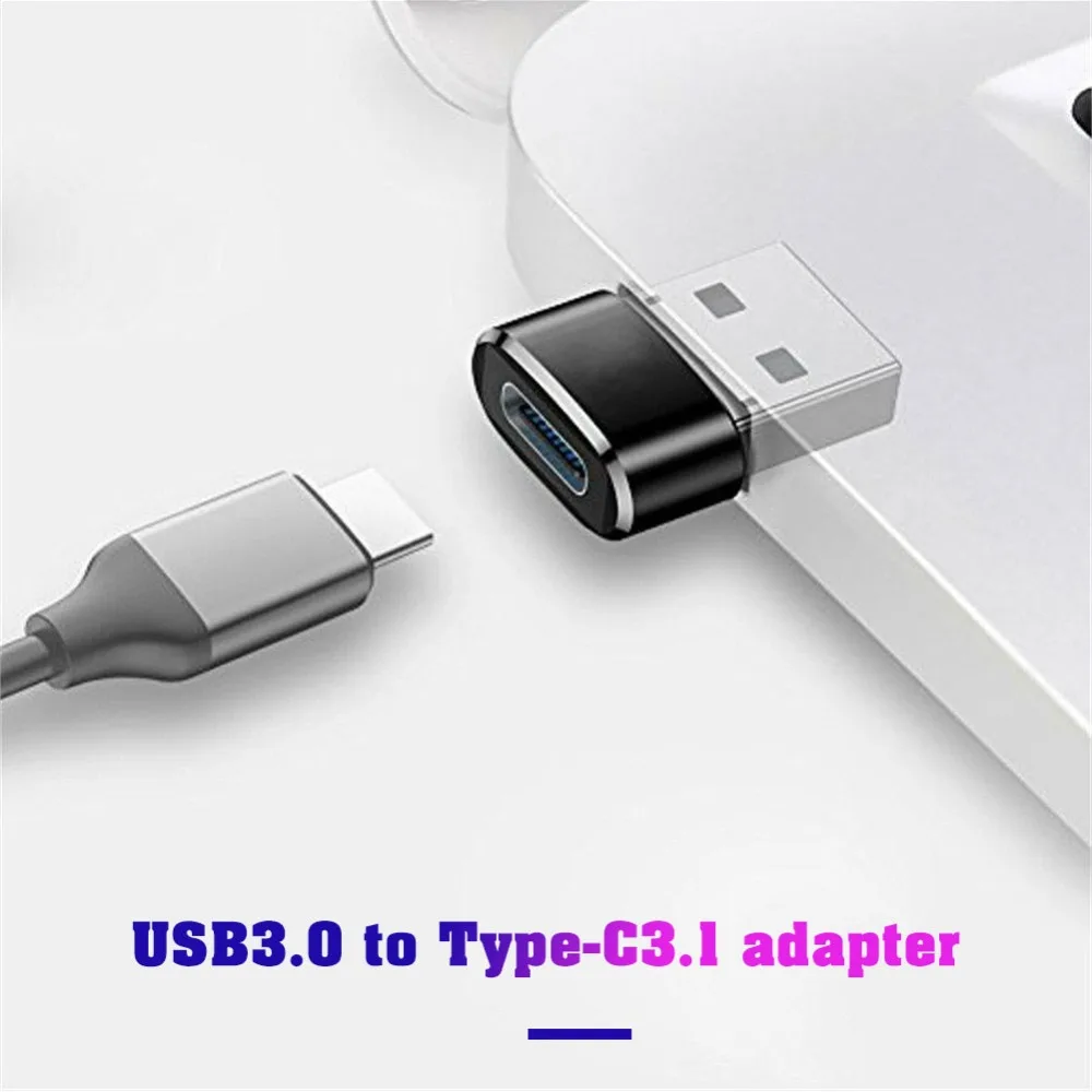 USB 3,0 тип A папа к USB3.1 Тип C гнездовой разъем конвертер адаптер USB к type-c зарядка передача данных Совместимость с OTG