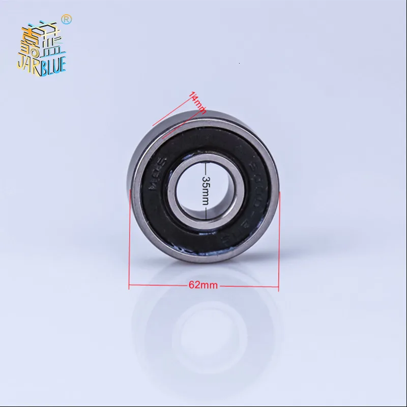 6007rs подшипник 2 шт. Abec-1 Abec-3 Abec-5 высокое качество 6007 2rs Однорядный шариковый подшипник с глубоким жёлобом 6007-2rs 35x62x14 мм