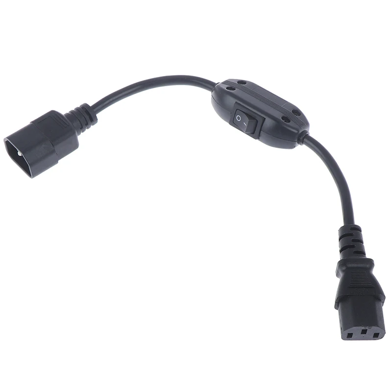 C14-C13 удлинитель, IEC 320 C13 мама к C14 папа с 10A вкл/выкл переключатель кабель адаптера питания