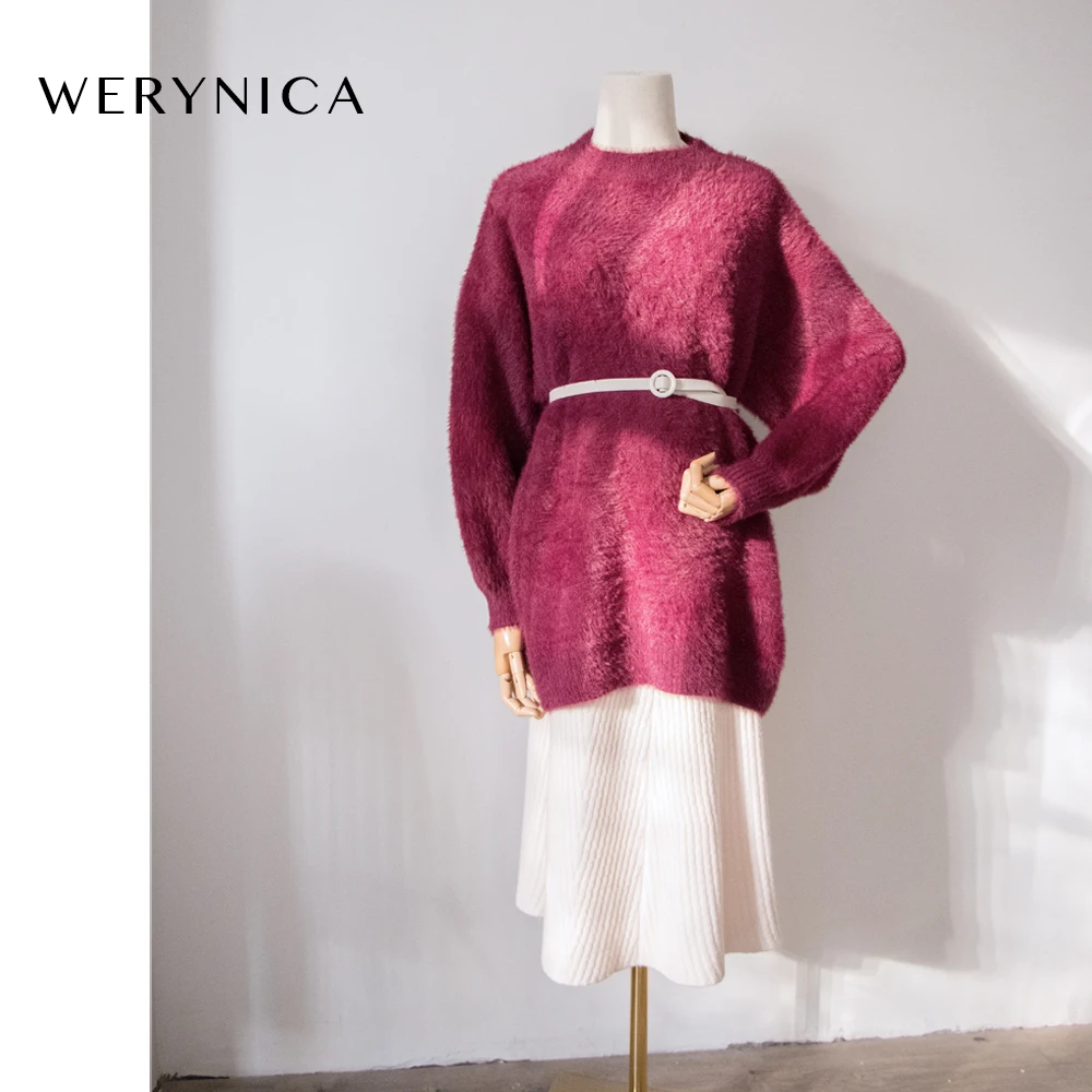 Новинка корейский Толстый норковый женский свитер большого размера Werynica с