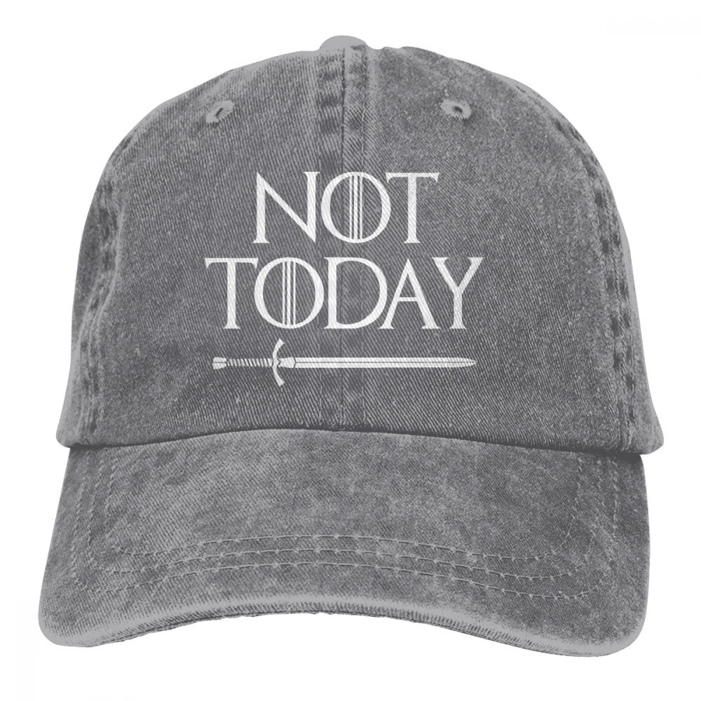 NOT TODAY Casquette черные унисекс Мужские Женские джинсовые бейсболка с ремешком кепки Регулируемая шляпа для гольфа папа