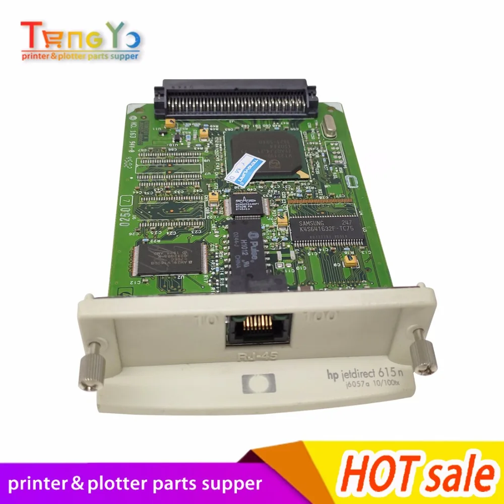 JetDirect 615N J6057A 10/100tx Ethernet внутренний Печатный сервер сетевой принтер и плоттер «Designjet» принтер