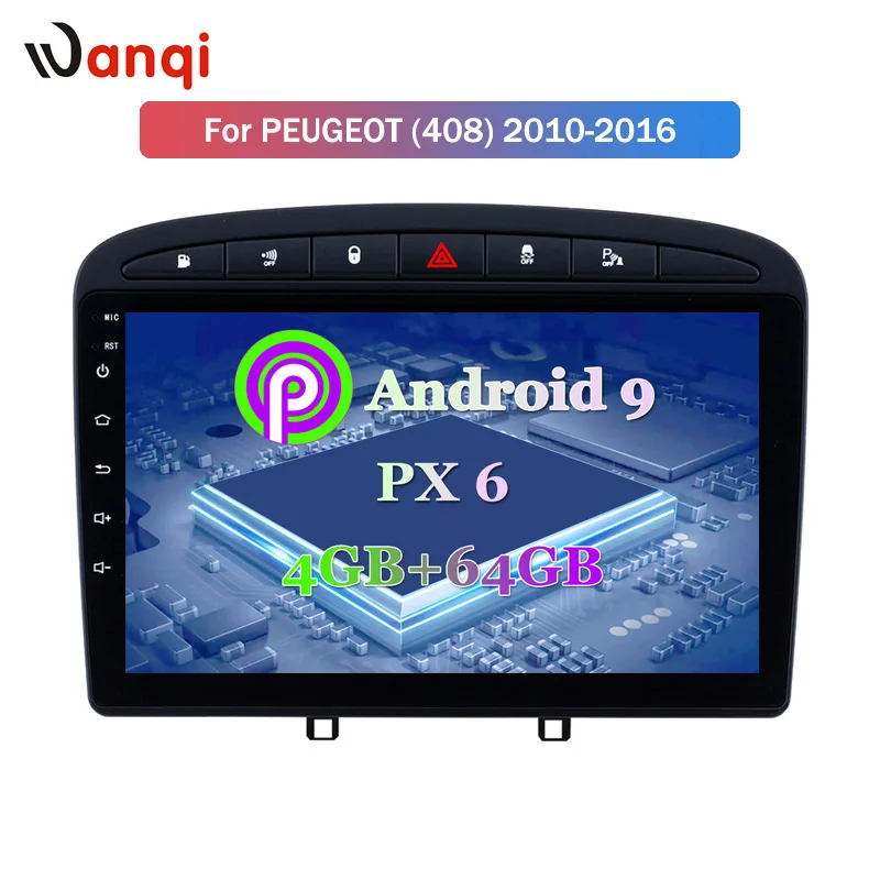 9 дюймов Android 0 стерео для 2010-2016 PEUGEOT 308 408 с gps навигацией Автомобильный