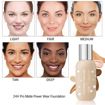 

24 Hours Moisturizing Matte Liquid Foundation Even Skin Tone Hide Flaws Elegant Temperament Charming And Generous Affordable