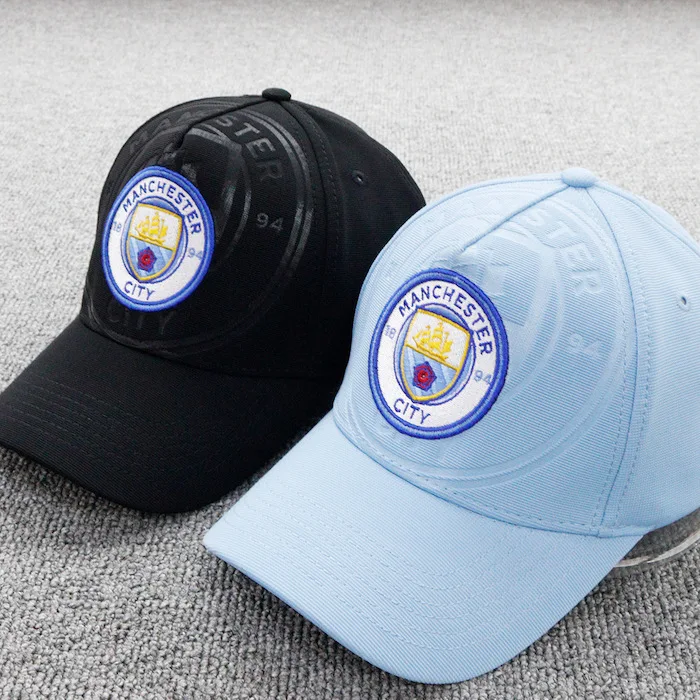 Футбол клуб Manchester City FC вышитые Бейсбол Кепки футбольная команда логотип Регулируемый Кепки для футбольных болельщиков Snapback Кепки