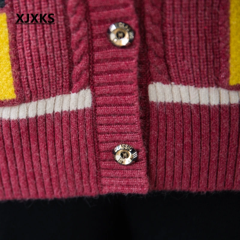 XJXKS свитер женский осенний длинный женский кардиган вязаное платье с рукавами летучая мышь кардиган дизайн свитера пальто с карманом
