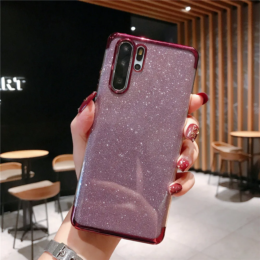 Блестящий Мягкий чехол для huawei Honor V10 8X Y7 Funda, чехол Honor 7A pro Y6 prime Y7 Y5 8x p smart coque