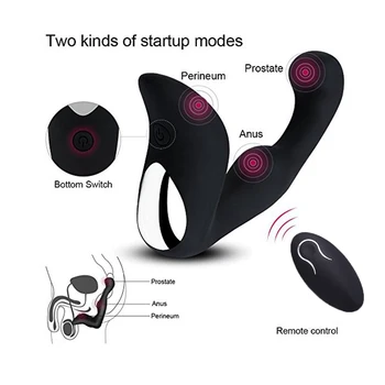 Remote Control Prostate Massager USB Charging For Men Anal Vibrator Sex Toys For Men/Women Anal Plugs Dildo Vagina Pussy 6