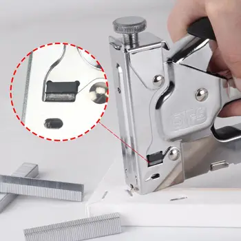 

3 in 1 Nail Staple Gun 3 Ways Stapler Tacker for Fixing Furniture Doors Home