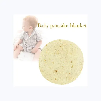 

Realistic Food Taco Burrito Tortilla Blanket Soft Flannel Wrap Novelty Throw Blanket for Adults, Babies and Children Round