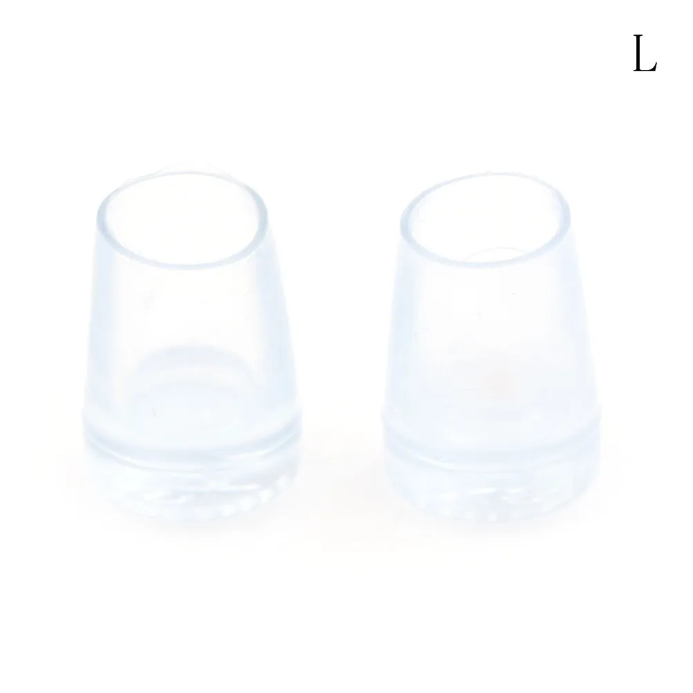 Transparent L 1 пара, 4 размера, туфли для латинских танцев, прозрачные Бахилы для обуви, уход за обувью, износостойкая обувь, высокий каблук, свадебные протекторы, пробки - Цвет: Transparent L