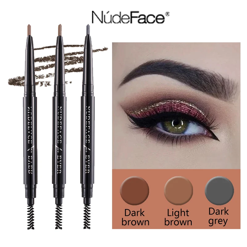 cosmetics organizers Eyebrow Pencil Natural Long Lasting Waterproof Paint Tattoo Black Brown Women Makeup | Красота и здоровье