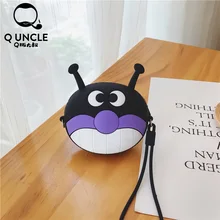 Q UNCLE портмоне маленькая девочка кошельки мини сумка кавайный кошелек молния мультфильм черные силиконовые сумки на цепи через плечо девушки карман
