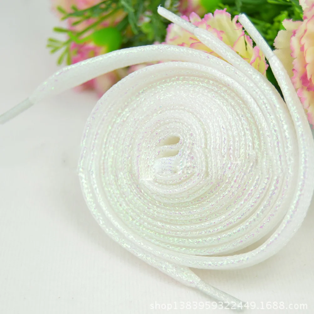 Shoe Laces 1 Pairs Women Flat Golden Silver Super Long Daily Party Camping Canvas Strings Flat shoe laces shoelaces without ties shoe accessories