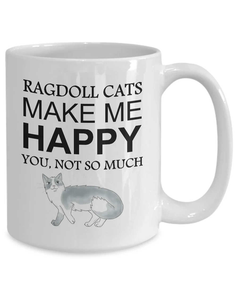 Кофейная кружка Ragdoll с кошкой радостная керамическая чайная чашка кошками