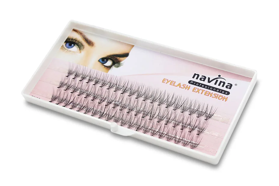 Navina 60 пряди 10D наращивание ресниц натуральный норковый 3D русский объем Искусственные ресницы Индивидуальный кластер ресницы макияж ресницы