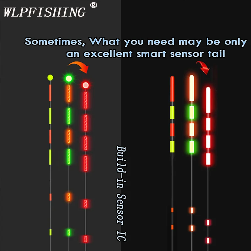 

WLPFISHING Fishing Float Tail Gravity Sensor Tail Smart IC Build-in High Brightness LED Luminous Floater Tail
