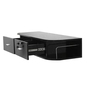 

Barber Wall Mount Locking Styling Hair Station Appliance Holder Salon Spa Equipment Black