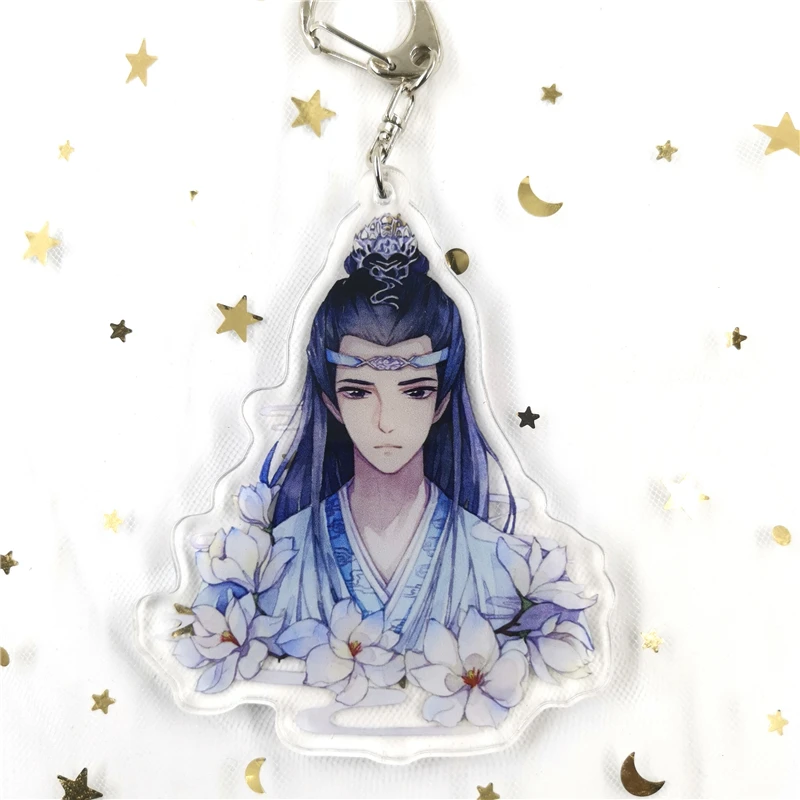 Grandmaster of Demonic Cultivation Lan Wangji Wei Wuxian Печатный кулон брелок значок брошь булавка для сумки декор брелок - Цвет: B (1PCS)