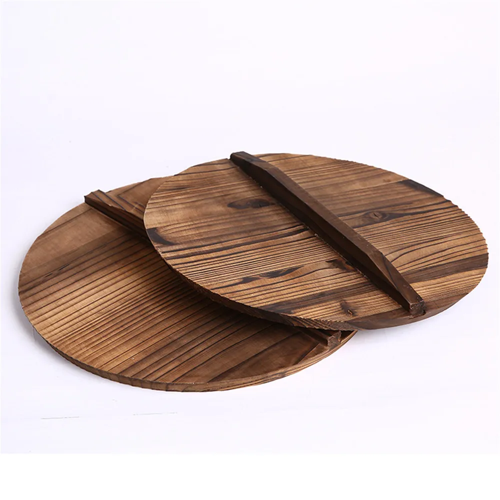 Wooden Kitchen Accessories Utensils Cover Pots Pans Wooden Frying