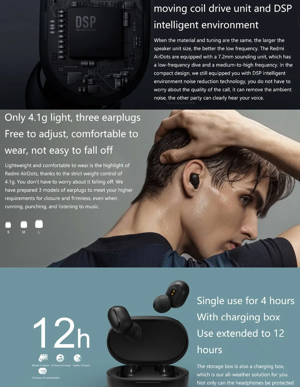 Xiaomi Redmi Airdots TWS Bluetooth 5,0 наушники стерео беспроводные активные шумоподавления с микрофоном свободные Наушники управление AI