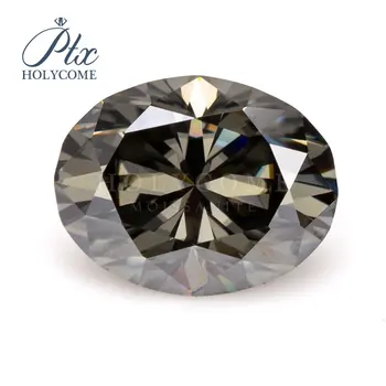 

4X6 Wholesale Moissanite Oval Cut Gray Moissanite High Quality серьги сережкикольцобраслетkolczyki брелок браслетысерьгибрело