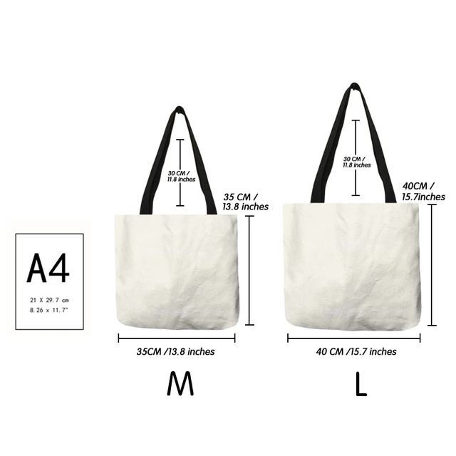 White/Black Personalized Initial CANVAS TOTE Letter "0"