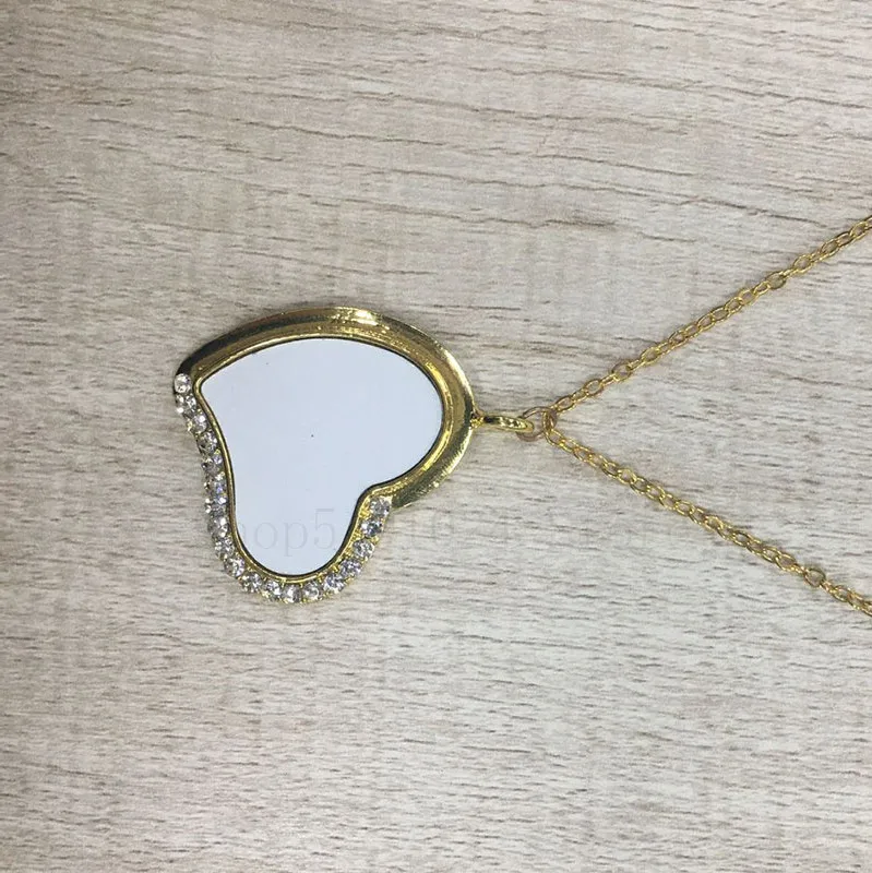 Бесплатная доставка ожерелье в форме сердца без надписей с искусственными