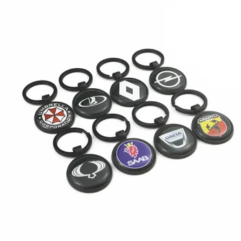 

3D Keychain Hand Woven Horseshoe Buckle key rings for Skoda Octavia A5 A7 RS Fabia Superb Car-Styling Badge Accessories