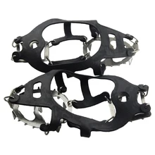 Скалолазание цепи 18 зубов безопасности обуви шипы открытый Crampon снег бутсы стальные ручки анти скольжения льда захват спорта