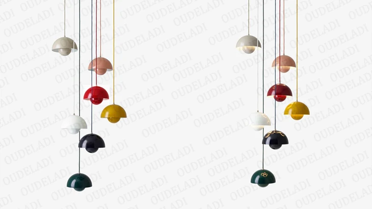 Nordic single-head restaurant chandelier bedroom bedside semicircular macarons small pendant lamp bar color hanging lamps