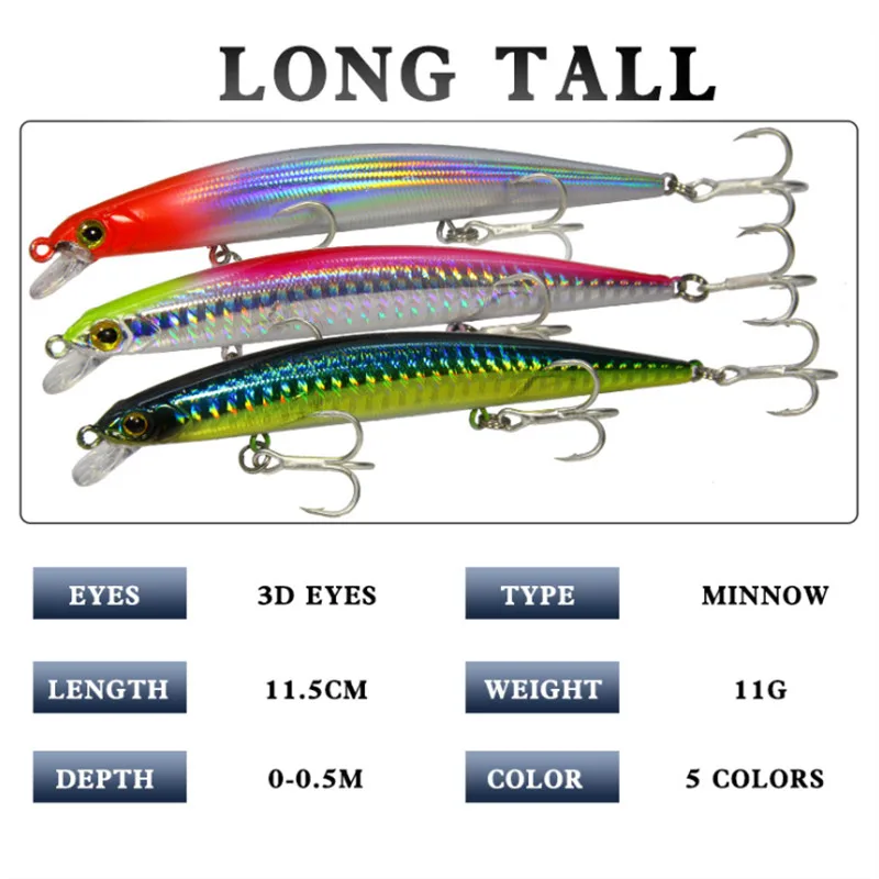 

Topwater Popper Plastic Hard Bait 5pcs 11.5cm/11g 3D Eyes With Hook Tackle Artificial Floating Wobblers Outdoor Fishing Lures