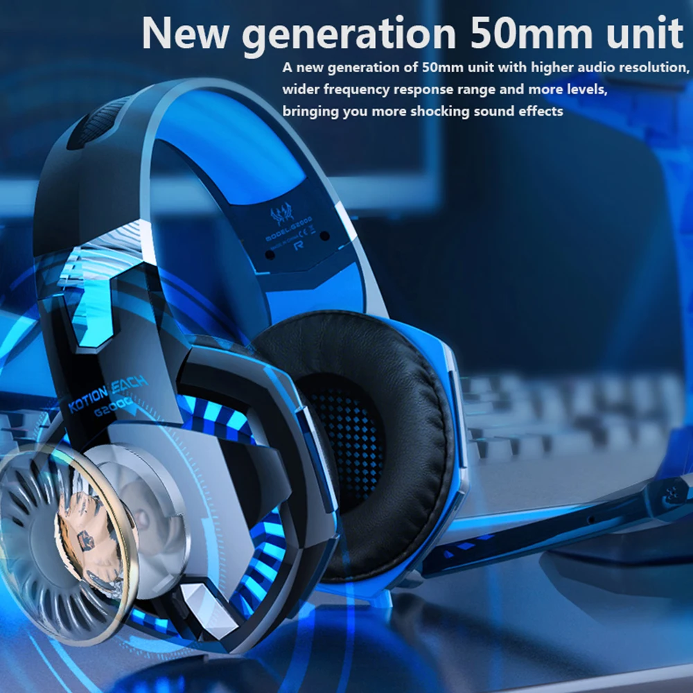 jogo jogos baixo estéreo sobre-cabeça fone de ouvido casque computador portátil microfone com fio fone de ouvido para computador ps4 xbox Fones de ouvido - Imagem 3