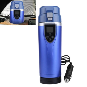 

Insulation Non Slip Portable Leakproof Stainless Steel Heated Water Fashion Coffee Travel Tea Car Electric Kettle Cup