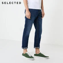 Отборные мужские осенние хлопковые льняные джинсы с высокой посадкой C | 419332504