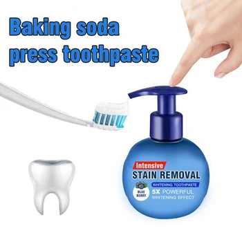 

1Pc Passion Fruit Blueberry Soda Toothpaste Stain Removal Whitening Toothpaste