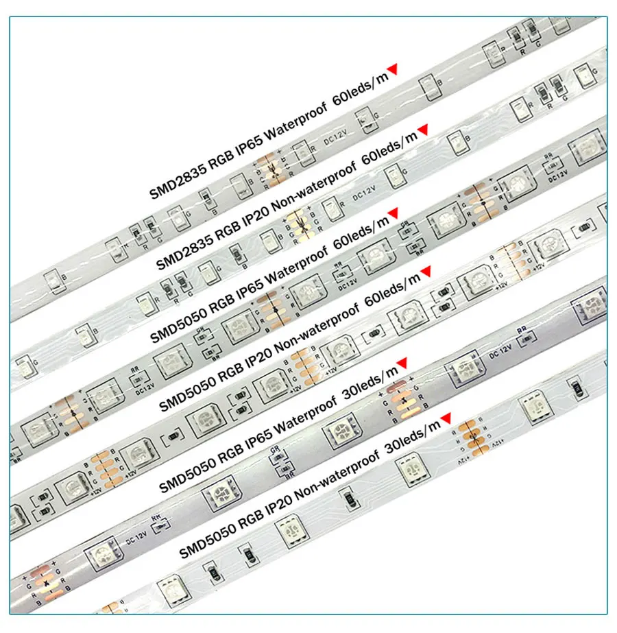 12V светодиодные ленты SMD 2835/5050 RGB светодиодный светильник гибкий стены/садовый Декор Светильник Инж