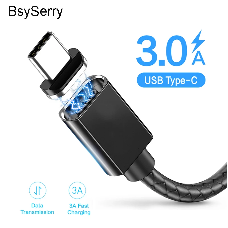 Магнитное зарядное устройство с разъемом USB Type-C кабель для Samsung S20 Huawei P40 мобильный