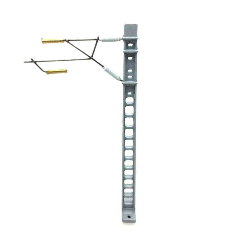 1:87  HO ratio  Alloy electrified railway catenary  Stringing post + wire + screw  Train model accessories 4