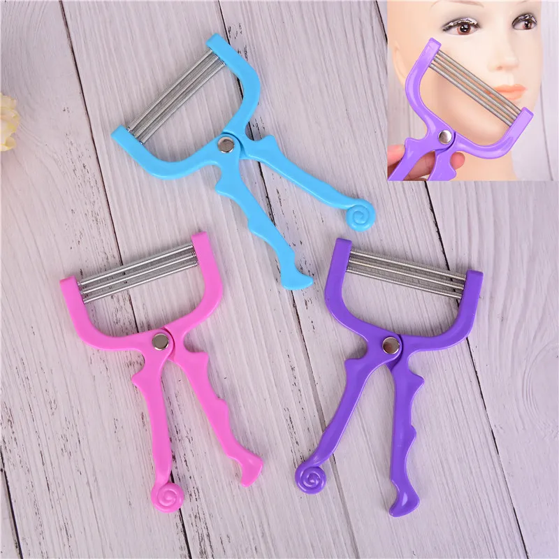 1pcs High Quality Safe Facial Epilator Hair Remover Tool Face Beauty 3 Spring Threading Removal Epilator 15*9cm