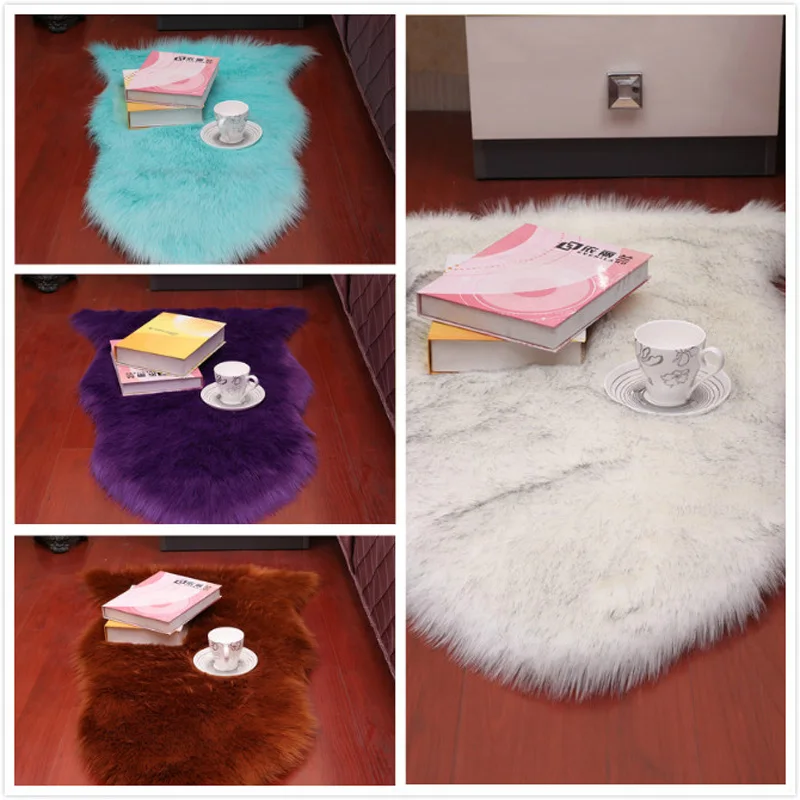 Sholisa ворсистый ковер для пола из искусственного меха и овчины 6 см ворс Пушистый Ковер для гостиной, спальни, домашнего декора