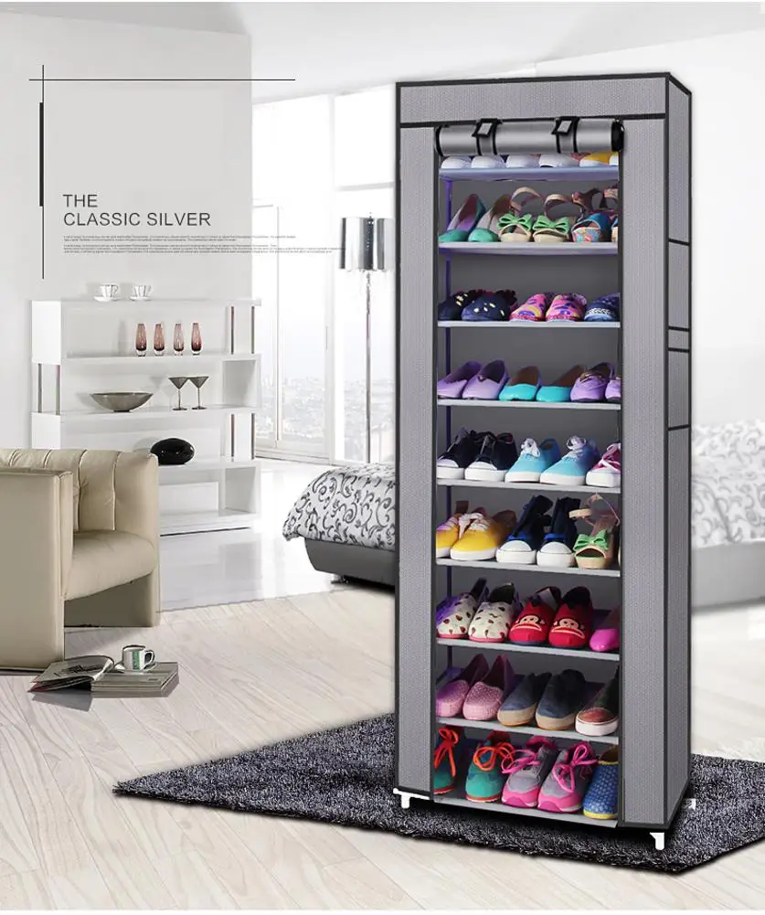 

Fashionable Furniture Shoe Rack Room-saving Zapatero 9 Lattices Non-woven Hoe Sapateira Meuble Rangement Chaussure Cabinet