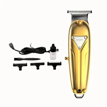 

VGR V-056 Professional Hair Trimmer Electric Hair Cutting Machine USB Charging Beard Trimmer Men Haircut(Gold)