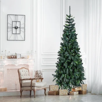 

Canadian-style Artificial Christmas Tree Plastic Christmas Decorations With Stand Base Home Decoration @LS