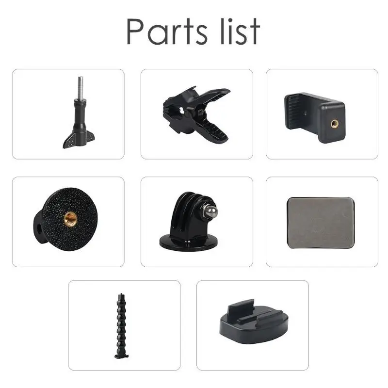 16 шт. прочный раздел «гусиная шея» w/1/4 винт челюстей Flex Clamp Mount 12 Раздел регулируемые гусиная шея» Камера набор аксессуаров