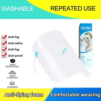 

Face Shields Makeup Cosmetics Reusable Anti-UV Sunshine Protective Durable Transparent Full Face Cover Face Skin Care Tools
