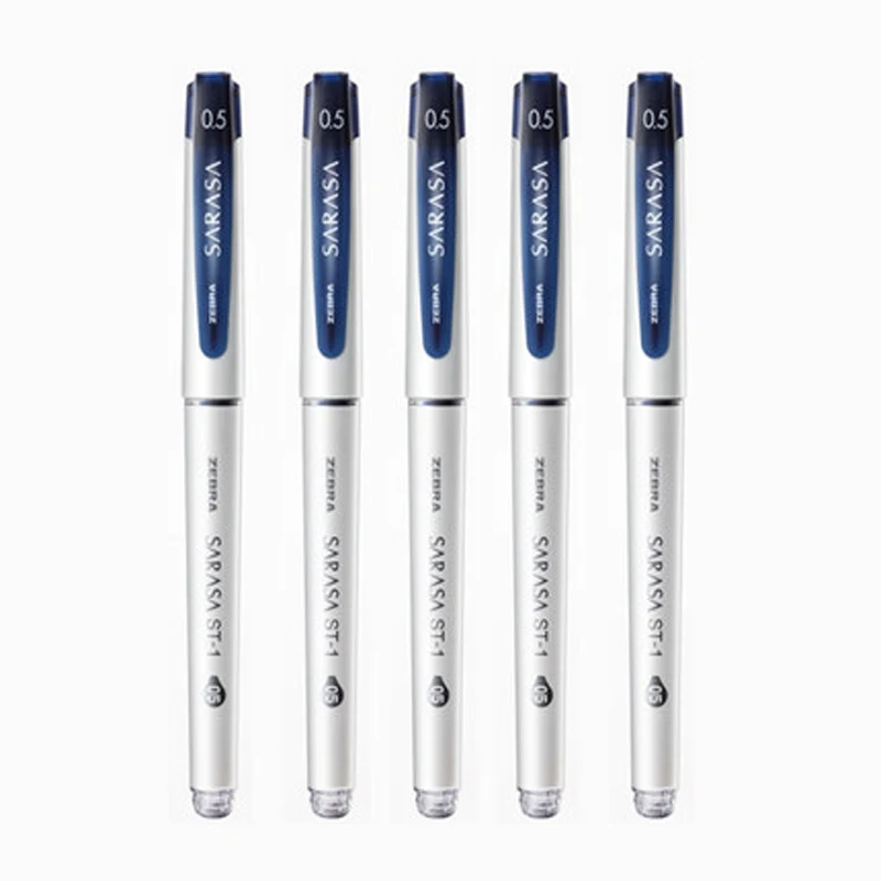 Зебра 5/10 шт. ручка с чернилами стандартных цветов JJZ58 SARASA 0,5 мм Большой Ёмкость студент экспертизы подпись в офисе ручка красный, синий и черный - Цвет: 5 pcs  Dark blue