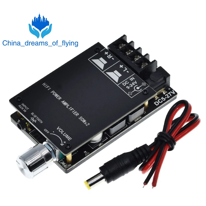 Плата цифрового усилителя мощности HIFI stereo Bluetooth 5 0 TPA3116 50WX2 усилитель звука для